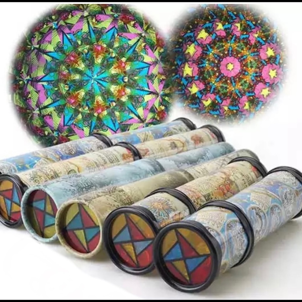 New Rotation Kaleidoscope 21cm Magic Fancy Colored Toy- 8 pc